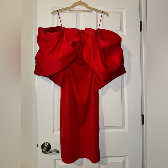 ASOS  New Red midi Dress - Picture 1 of 5